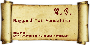 Magyaródi Vendelina névjegykártya